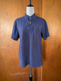 Navy men's tailored polo shirt
