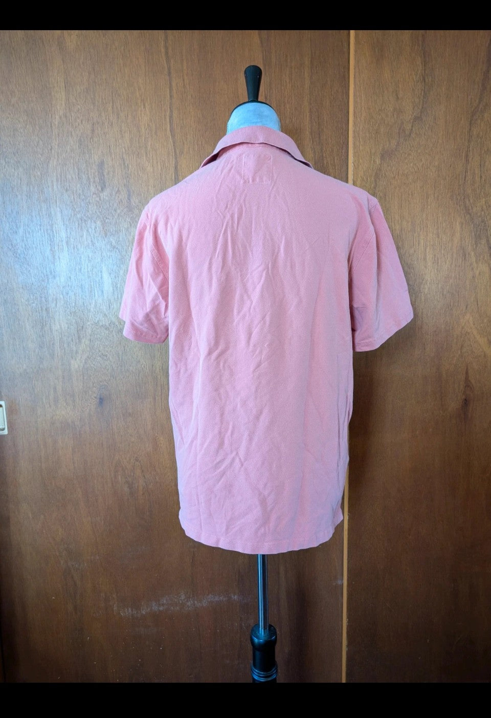 Salmon pink men's polo shirt