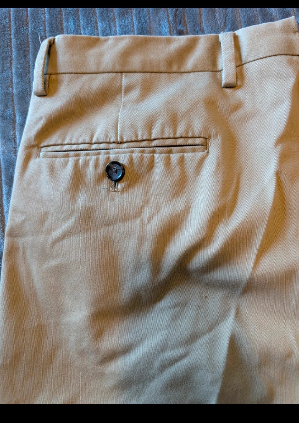 Tailored fit chino style men's dress pants
