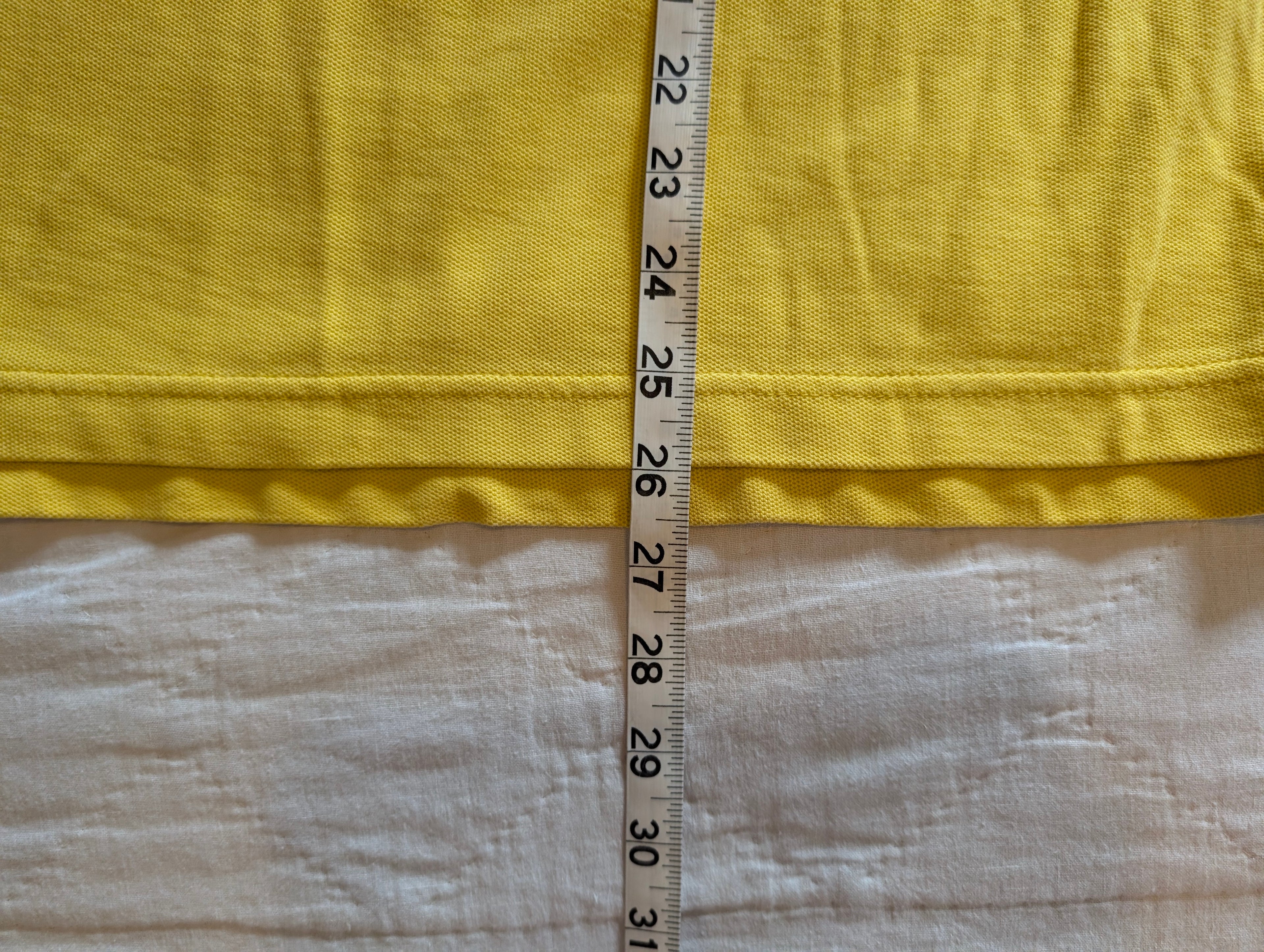 Yellow men's casual polo shirt