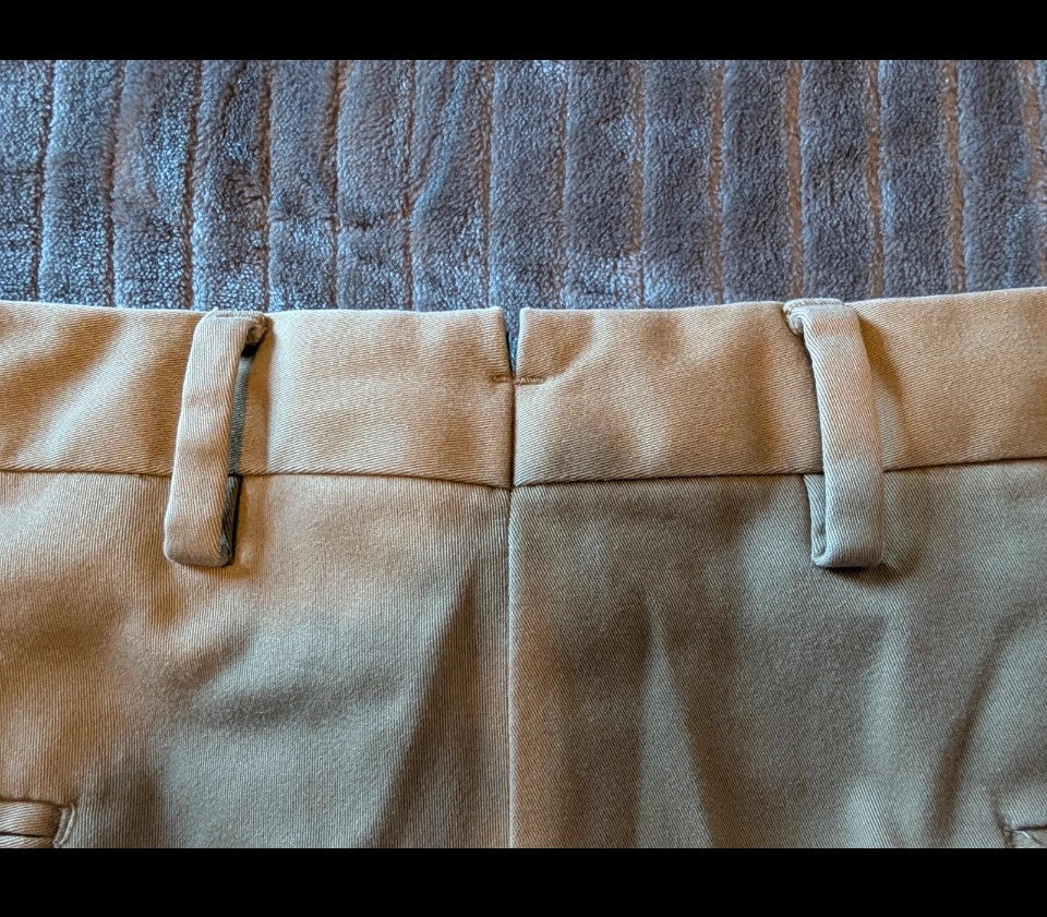 Tailored fit chino style men's dress pants