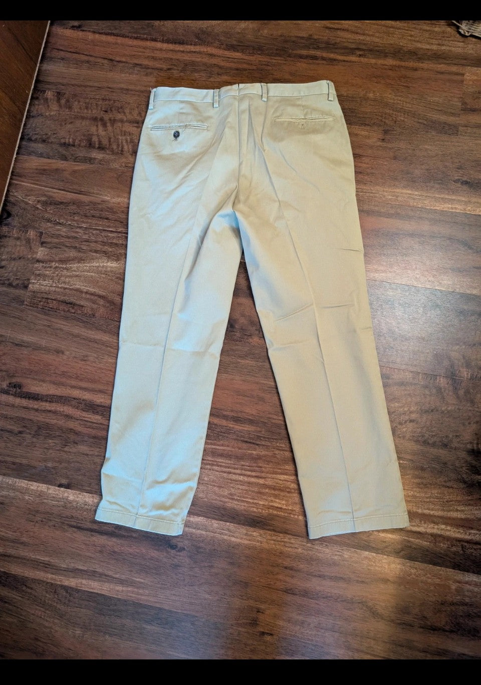 Tailored fit chino style men's dress pants